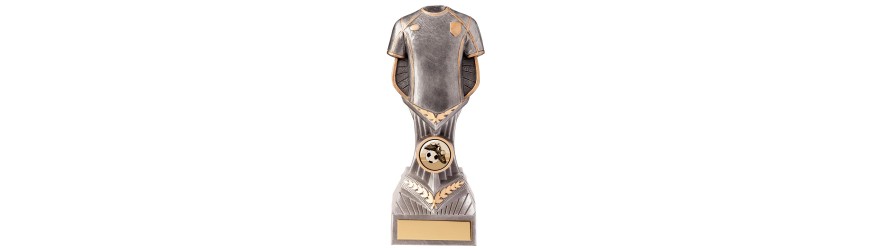 FALCON FOOTBALL SHIRT RESIN TROPHY - 4 SIZES 14CM - 24CM FALCON FOOTBALL SHIRT RESIN TROPHY - 4 SIZES 14CM - 24CM